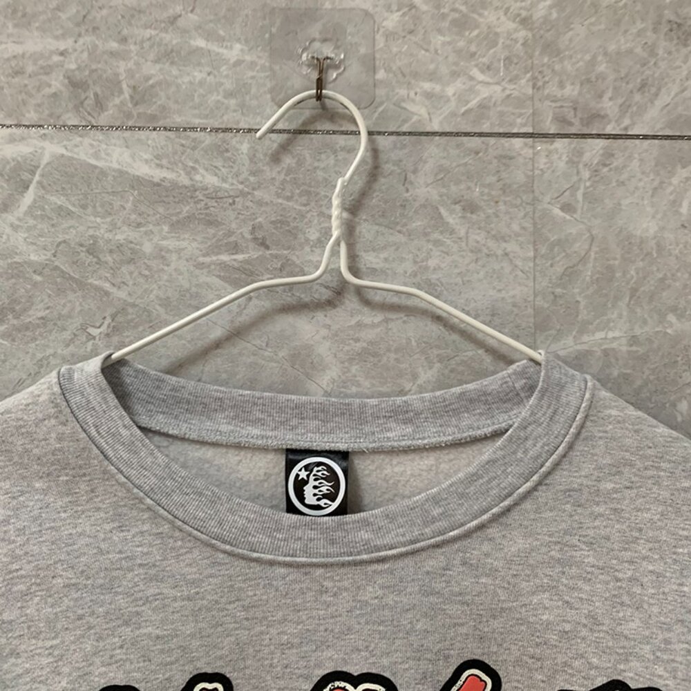 Hellstar Records Grey Crew Neck Cotton - Picture 2 of 6